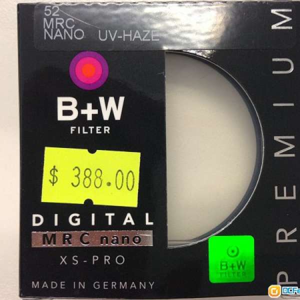 99.999% BW B&W B+W 52mm MRC Nano xs pro UV Hase filter