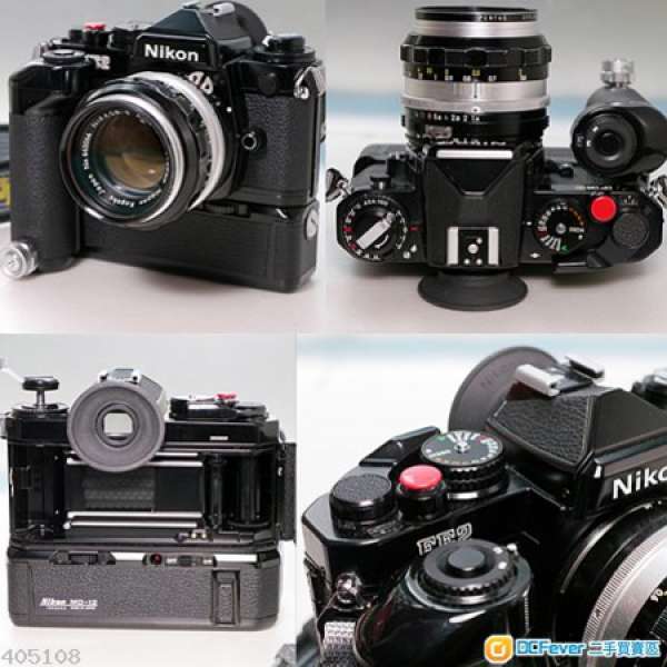 Nikon FE2 body / MD12 Motor Drive 跟 MR-3 SHUTT / NIKKOR-S,  50mm F1.4