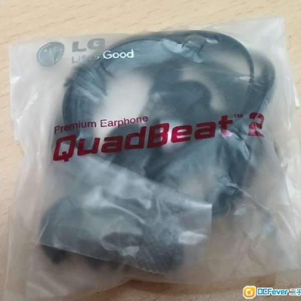 性價比推薦：全新LG原裝QuadBeat 2 Premium Earphone ，有耳塞，黑色白色。