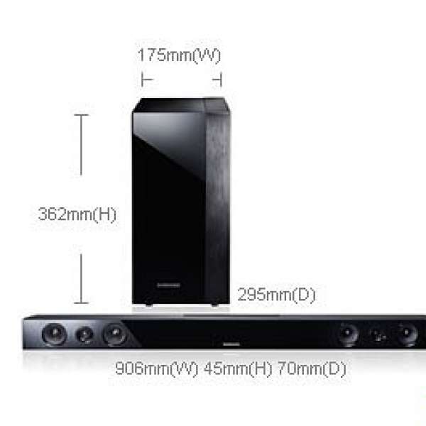 Samaung 三星 2.1 Home Theater 家庭影院 影音組合 AirTrack 揚聲器組合 HW-E450