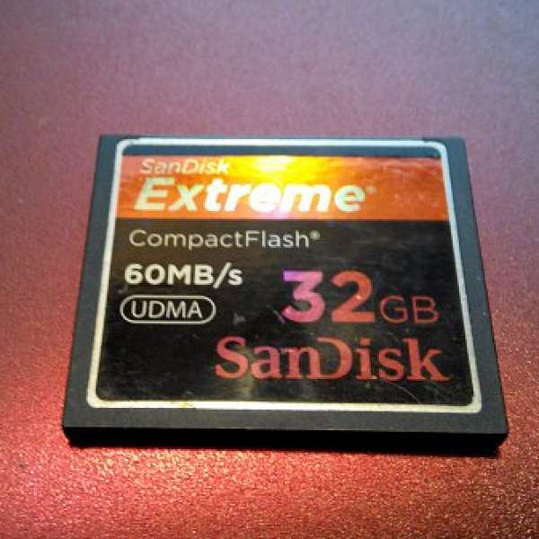 SanDisk Extreme 32GB 60MB/S CF Card 行貨1張 $350