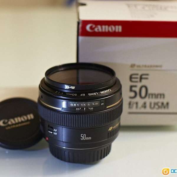 95%新 Canon EF 50mm f/1.4 (送B+W )