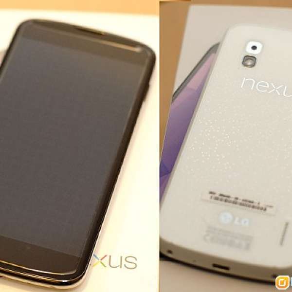 Nexus 4 16g E960 白色行機 全套齊有盒有單有保