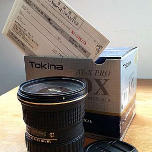Tokina 12-24 F4(IF)DX For Canon 85%new with box