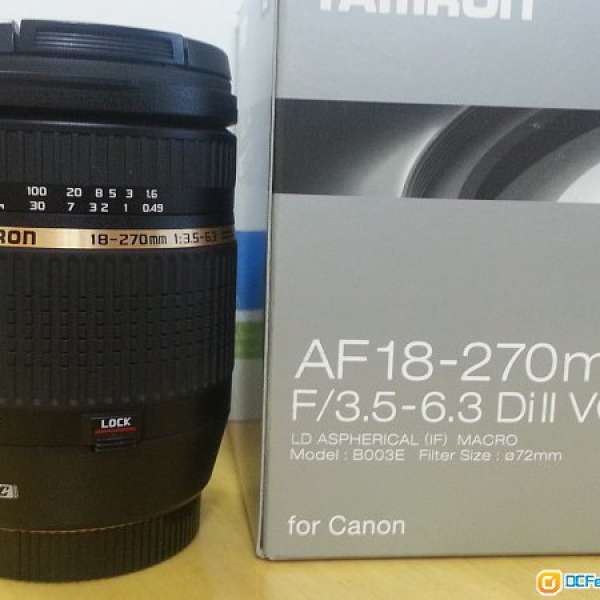 騰龍 TAMRON AF 18-270mm f/3.5-6.3 Di II VC CANON MOUNT