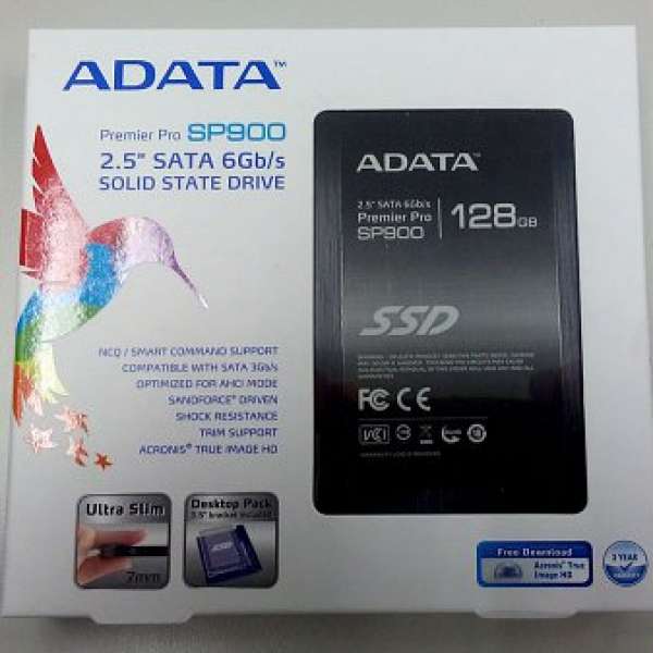 全新未開盒 Adata ASP900S3 128GB SSD SATA III 2.5吋硬盤