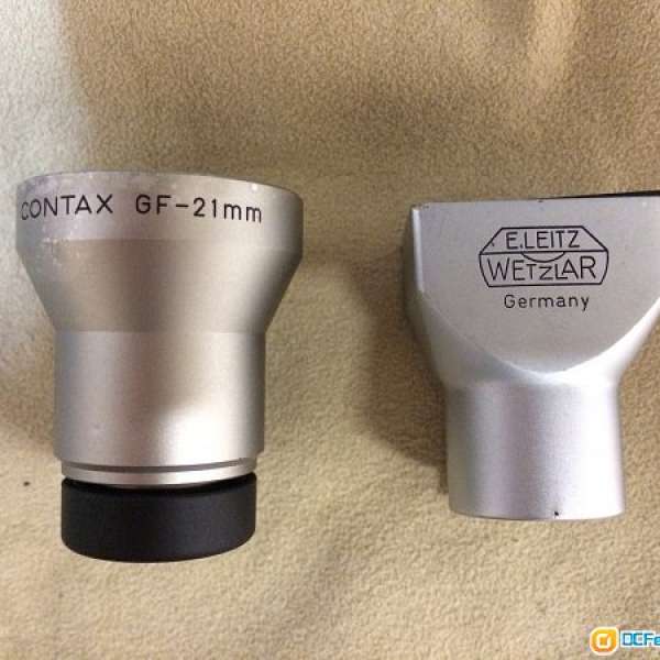 Leitz 35mm viewfinder & Contax 21mm viewfinder