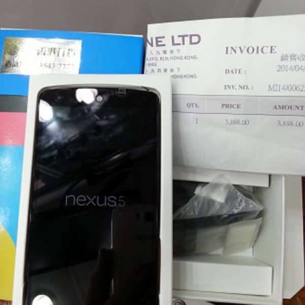 99% NEW LG Nexus 5 香港行貨,有單全套保養至15年4月16日