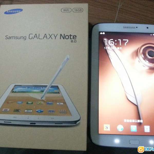 出售全套 90% 新 Samsung Note 8.0 n5110 Wifi 版 16GB