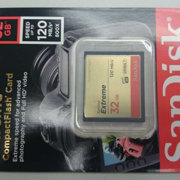 SanDisk Extreme CompactFlash 32GB 120MB/S