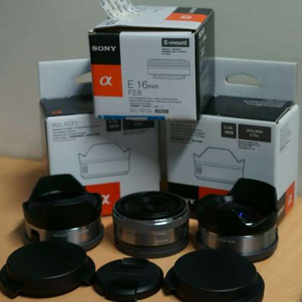 Sony NEX SEL16F28 E 16mm F2.8 + VCL-ECF1 魚眼轉接器 + VCL-ECU1 超廣角轉接器