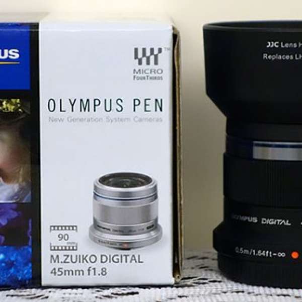 出售全新 Olympus MZD 45mm F1.8 黑色 for M43