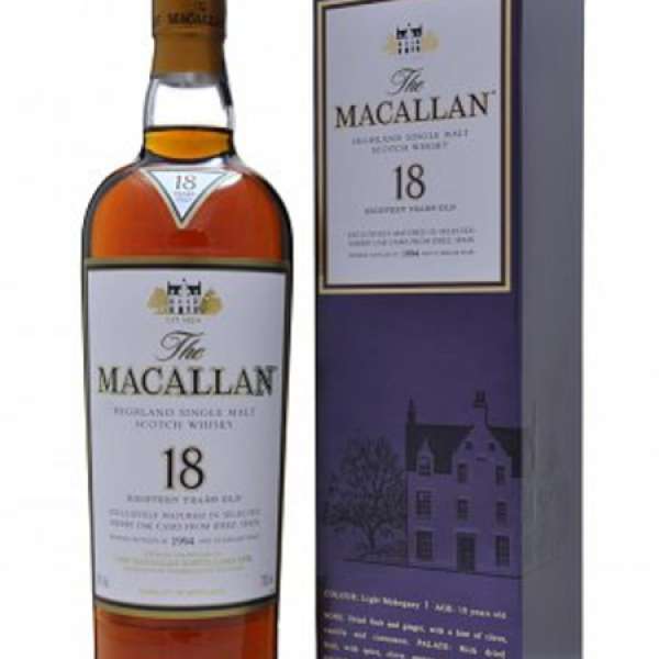 麥卡倫 Macallan 18 Years Sherry Oak Scotch Whisky 700ml
