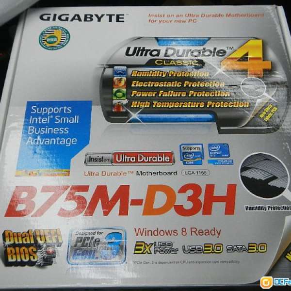 GIGABYTE 技嘉科技 - 主機板 - Socket 1155 - GA-B75M-D3H