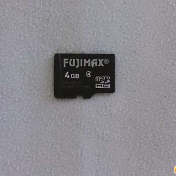 Fujimax Class 4 4GB MicroSD card