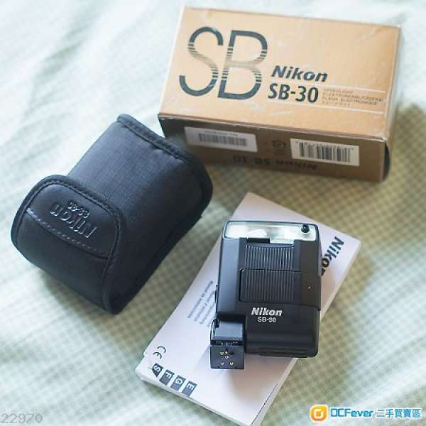Nikon 小閃燈 flash SB-30 合 canon 5D II III Sony A7 A7R 等沒燈機
