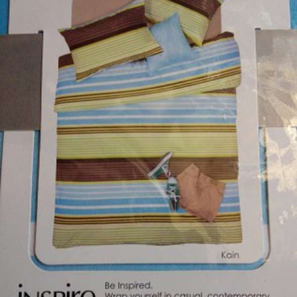 全新iNSPire雙人床笠 被套 枕套4件套裝