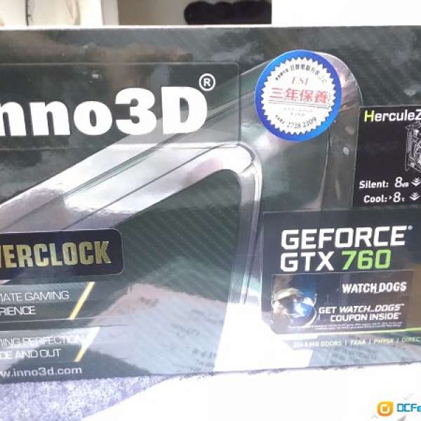 只買了幾天，inno gtx760 2gb overcl0ck