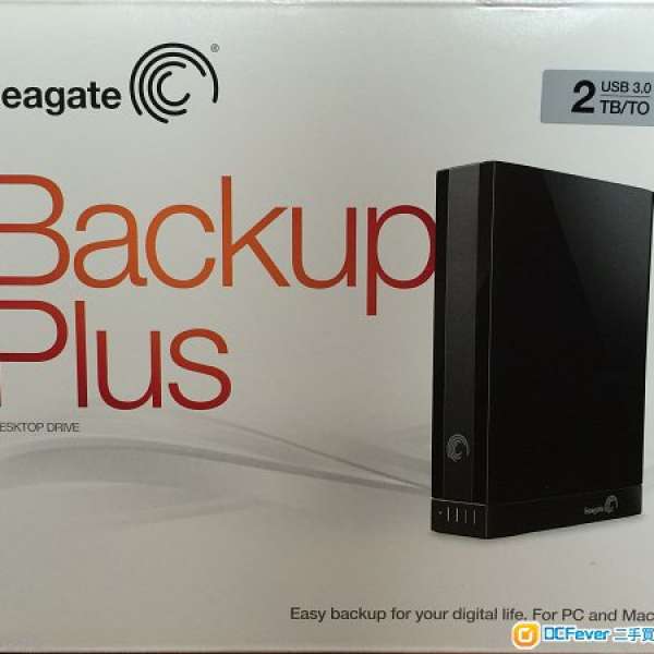 二手 Seagate Backup Plus 2TB HDD 黑色 行貨