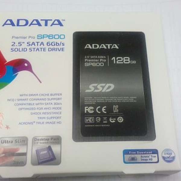 全新未開盒 Adata 128GB SSD SATA III 2.5吋硬盤