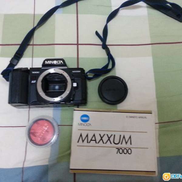 [免費送] Minolta 相機袋 + maxxum 7000 菲林機 film carmera + flash