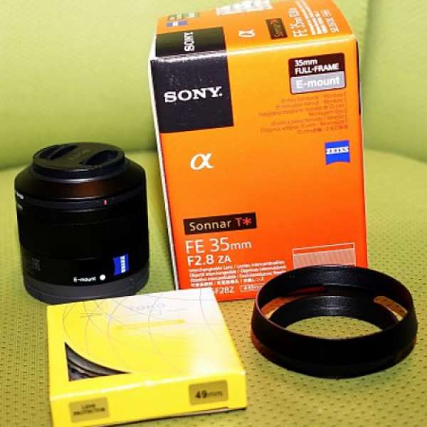 Sony Zeiss SEL35F28Z / 35mm f2.8  日本製造， 99%新