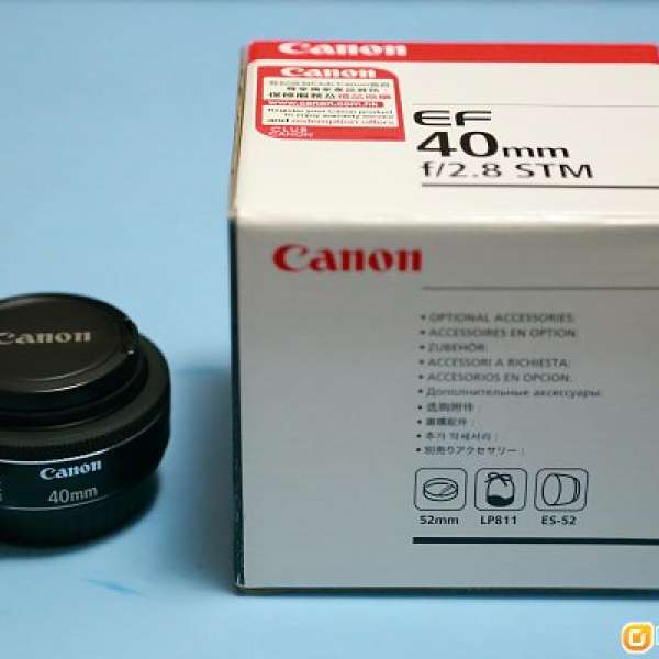 Canon EF 40mm f/2.8 STM 行貨 with hoya filter
