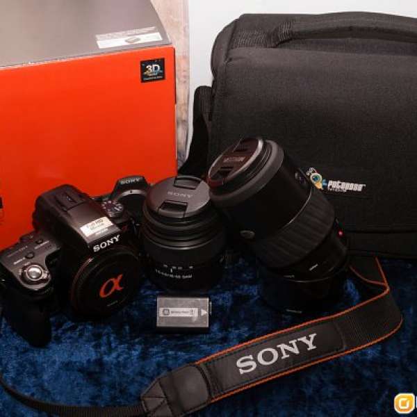 Sony A55 set 18-55 & 70-210 連相機袋 [Minolta/Alpha]