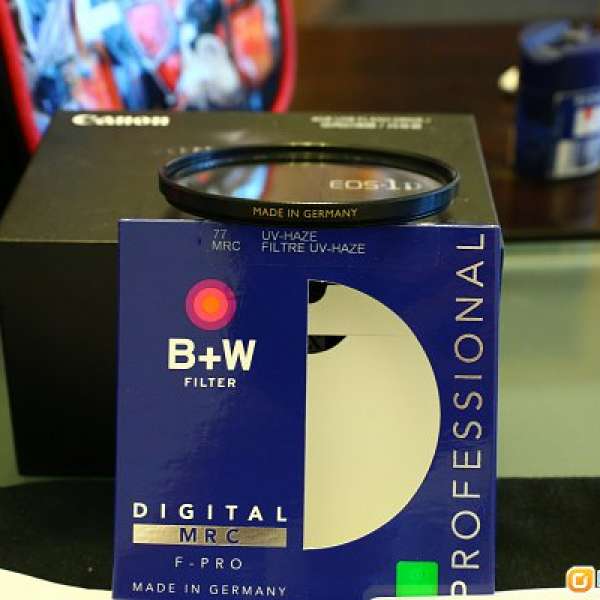 B+W UV-HAZE MRC 77mm Filter 99% New