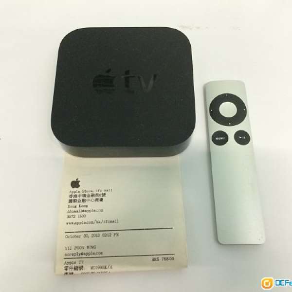 Apple TV 3rd gen 有盒有單有保 IFC APPLE STORE
