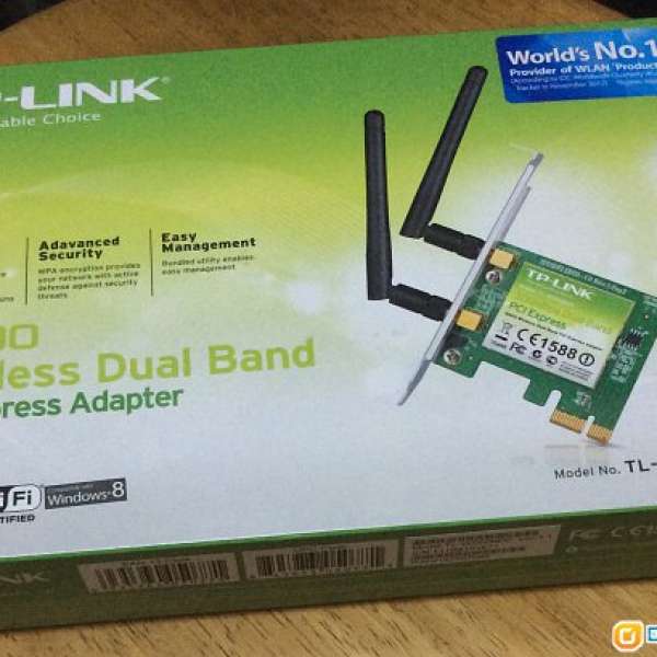 TP-Link TL-WDN3800 PCI-E Adapter 雙頻電腦Wifi接收插咭