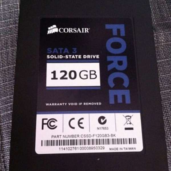 Corsair Force Series 3 120GB SSD固態硬碟