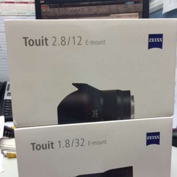 100% NEW Zeiss Touit 32mm f/1.8 and 12mm f/2.8 SONY E-MOUNT 3年保用