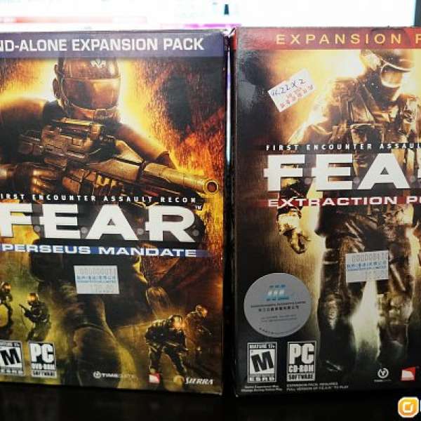 pc game >> FEAR extraction point / perseus mandate 正版cd各一