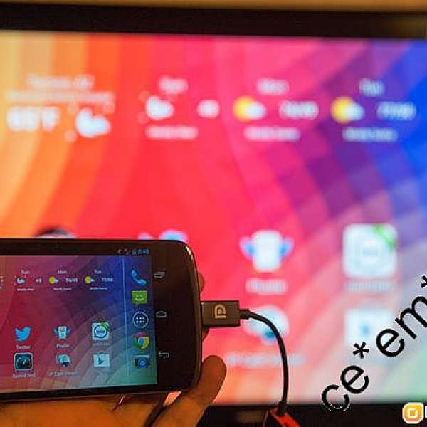 全新 Google LG G2 G Pro 2 手機輸出 Nexus 4 5 7 全高清電視 HDMI TV 轉接線 slim...