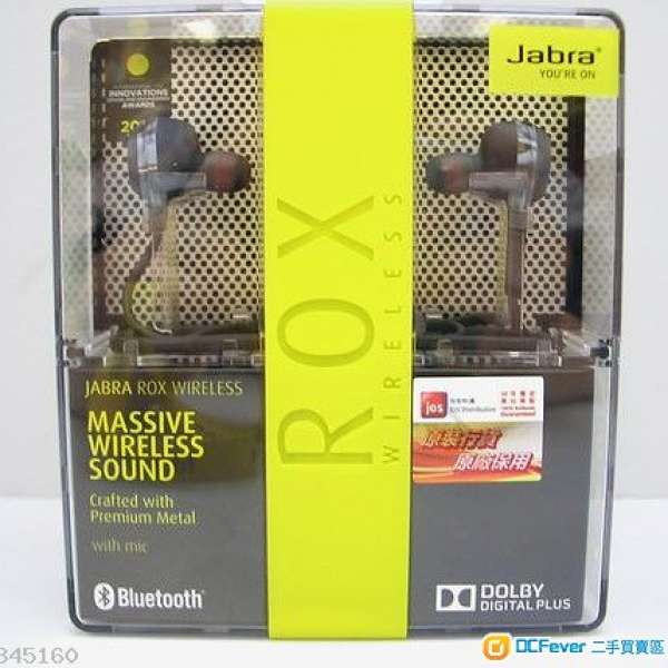 95%New Jabra ROX Wireless NFC Bluetooth 4.0 Stereo Earbuds have Doldy