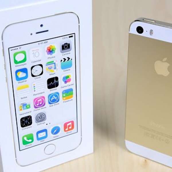 98~99%新 iphone 5s 金色 港行 16GB ZP/A 可換 三星 S5 or Other