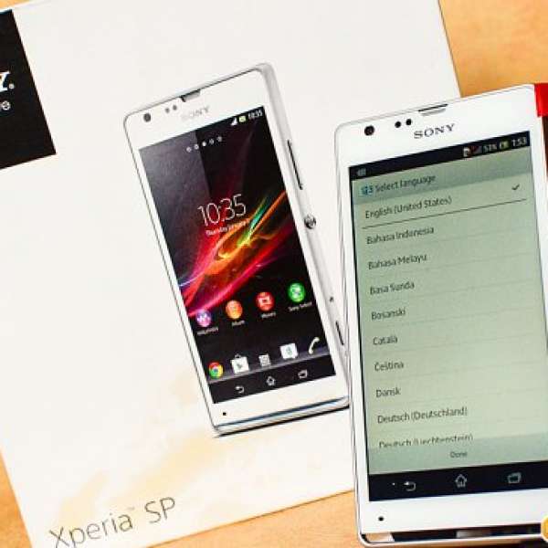 全新Sony Xperia SP白色4G LTE手機全套，香港行貨有保至2015年5月