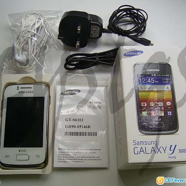 95% 新, 100%運作, Samsung galaxy young duos,GT-S6102 雙卡雙持手機_140616, 附送...