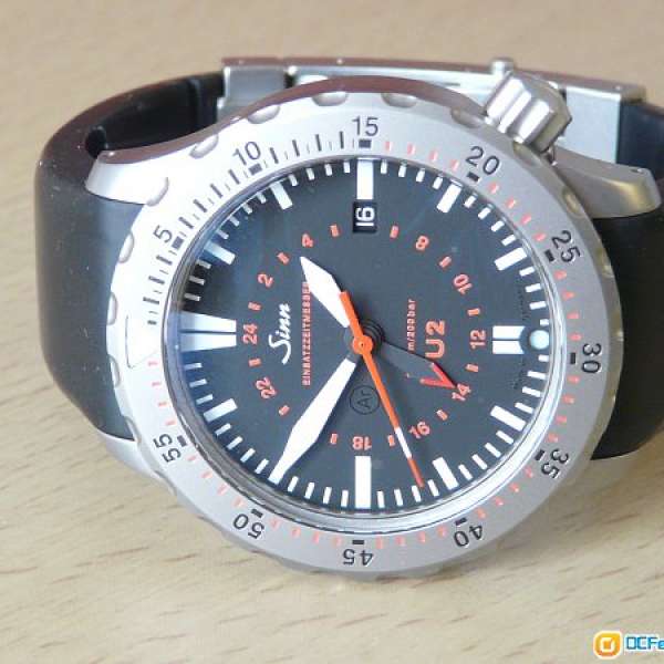 九成新德國製Sinn U2 2000m GMT diver watch不銹鋼自動潛水手錶