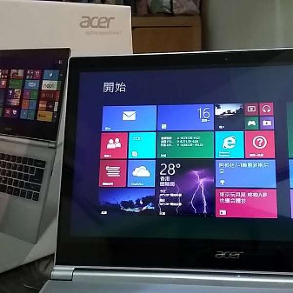95%新行貨有保 Acer Ultrabook S3-392 13.3吋 i5-4200 win8 touch mon