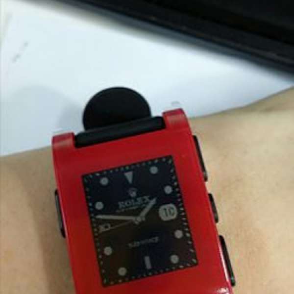 99% new pebble smartwatch 紅色水貨