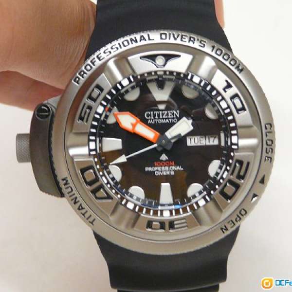 Japan made Citizen星晨曰本制1000米潛水錶titanium scuba diver watch