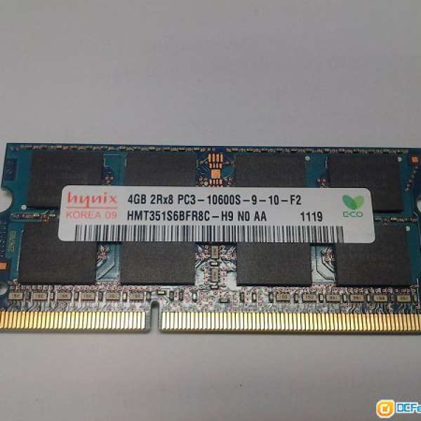 Lenovo 原廠 Hynix DDR3-1333 4GB SODIMM Notebook Ram