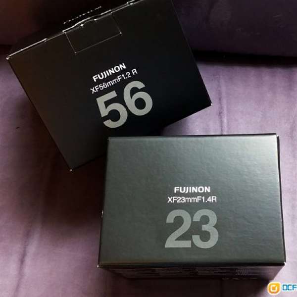 Fujifilm XF 23mm f1.4R and 56mm f1.2R 99.9% New