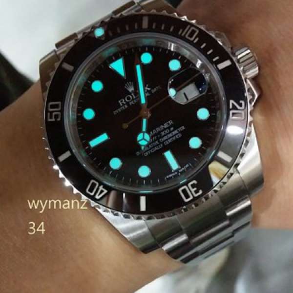 Rolex Submariner 116610LN 888 陶瓷圈 行貨亂碼 藍夜光 錶行買有買錶單有咭
