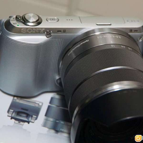 Sony NEX C3 銀色 + SEL1855 E 18-55mm lens kit