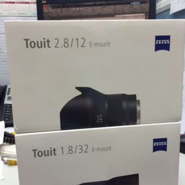 100% NEW Zeiss Touit 32mm f/1.8 and 12mm f/2.8 SONY E-MOUNT 3年美國保用