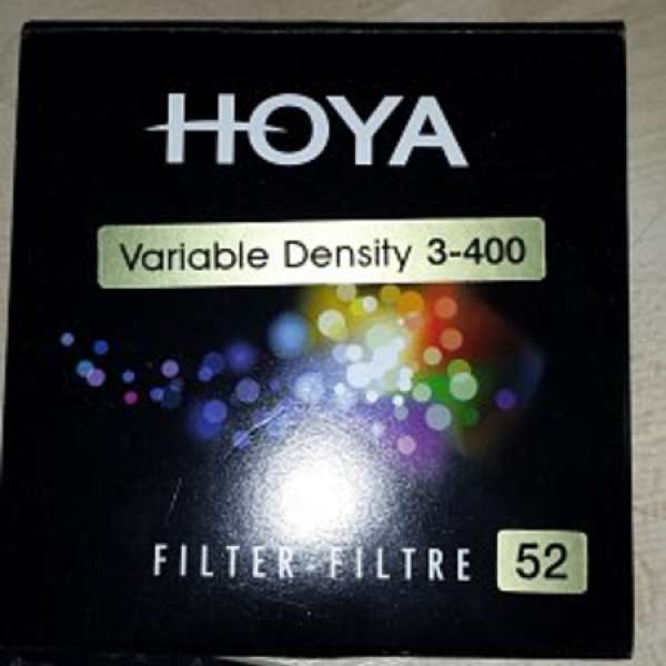 日本 HOYA Variable Density 52mm ND3-400 Filter 可減2級 - 9級 減光鏡