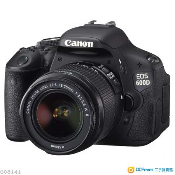 Canon EOS 600D 連18-55 kit鏡+filter 送腳架16GB SD 正副電+盒(豐澤行貨95％新保...